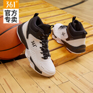 361°男鞋籃球鞋秋季新款學(xué)生休閑鞋防滑減震耐磨男士輕便實戰(zhàn)運(yùn)動球鞋 361度白/曜石黑 44