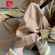 皮爾卡丹2025新款休閑褲女士高腰純C棉運(yùn)動(dòng)衛(wèi)褲秋冬大尺碼顯瘦直筒時(shí)尚潮 卡其色【梨形身材女褲子/小眾設(shè) L 【100-115斤】
