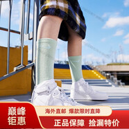 耐克（NIKE）AIR FORCE1 AF1空軍一號女子高幫運動(dòng)休閑鞋 3331海外直郵 純白中幫DD9625-100 35.5