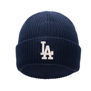 MLB官方男女帽子情侶秋冬25新款保暖毛線(xiàn)帽針織絨線(xiàn)帽圣誕禮物 洛杉磯道奇隊/藏青色 F