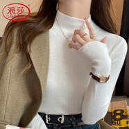 浪莎針織打底衫女25秋冬新品半高領(lǐng)加厚小香風內(nèi)搭毛衣保暖打底上衣