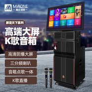 曼龍（MALONE）廣場(chǎng)舞音響帶顯示屏線(xiàn)陣大功率戶(hù)外家用移動(dòng)ktv套裝音箱卡拉OK唱歌視頻一體機藍牙 KT-3381S(500G)+2原裝話(huà)筒+禮品