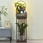 水源工坊假山流水噴泉客廳桌面擺件循環(huán)水辦公室循環(huán)水景擺件喬遷開(kāi)業(yè)禮品 H30066大帶霧帶底座