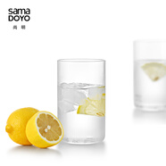 尚明（SAMADOYO）玻璃茶杯耐熱玻璃透明身喝綠茶杯隨手杯水杯子個(gè)人辦公杯子 CP03/裝 2只