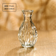 梵岡尬蒂北歐精致迷你玻璃花瓶水養鮮花裝飾小花瓶感花器擺件 小苦瓜