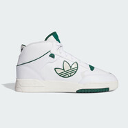 阿迪達斯（adidas）三葉草男鞋 秋冬季新款運動(dòng)鞋時(shí)尚潮流滑板鞋皮質(zhì)高幫耐磨休閑鞋 IG8532/白綠  42