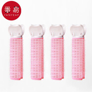 番易發(fā)夾/蓬松A1pq801-頭頂懶人定型頂夾卷發(fā)筒劉海固定無(wú)痕發(fā)根 粉色4個(gè)