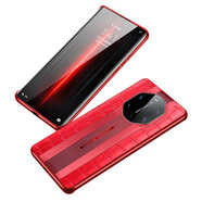 果游華為Mate40 RS 保時捷手機殼鱷魚紋奢華定制真皮限量款典藏版防摔商務(wù)保護(hù)后外殼 尊貴紅 華為Mate40RS保時捷設(shè)計版