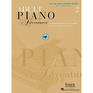 英文原版 菲伯爾成人鋼琴課程，第2輯 Adult Piano Adventures All-In-One Piano Course Book 2