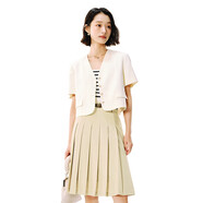 網(wǎng)易嚴(yán)選女式優(yōu)雅復(fù)古A字型半身裙遮肉梨形微彈垂感通勤百 淺棕色 XL (175/76A)