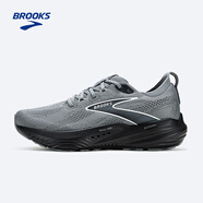 布魯克斯（BROOKS）GLYCERIN甘油22  跑鞋男子夏季緩震運(yùn)動跑步鞋 男款寬楦 淺鐵灰/烏木色/淺灰白 41