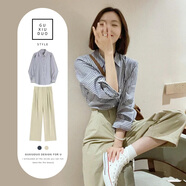 妍莉芬（yanlifen）休閑褲女2025夏季女裝顯瘦茶系小個(gè)子穿搭衣服一整套裝職業(yè)兩件裝 兩件裝 M