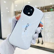 IFACE MALL適用蘋(píng)果15手機殼防摔小蠻腰15ProMax保護套加厚13Mini殼光面保護 白色 iPhone14