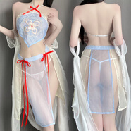 曼煙 情趣內衣 原創(chuàng  )性感睡衣高檔漢服透明裙丁字褲夫妻刺激肚兜 9777
