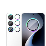 HKEN適用魅族21note手機膜鏡頭膜金屬鷹眼鏡頭膜MEIZU后置攝像頭分體鏡片保護膜魅族21pro鏡頭膜AR增透 【金屬鷹眼霓虹彩款】2套裝 魅族21Pro【4圓】