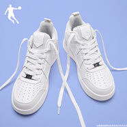 喬丹板鞋男鞋冬季新款高幫保暖休閑鞋潮鞋耐磨舒適百搭滑板鞋運動(dòng)鞋男 351白色 39