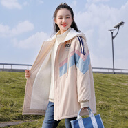 紫洛妮初高中生外套女學(xué)生春秋裝新款寬松休閑青少女大童15歲風(fēng)衣學(xué)院風(fēng) 【加絨】2306杏色 M