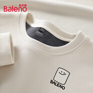班尼路（Baleno）衛衣男冬季加絨圓領(lǐng)套頭衫休閑男士上衣服重磅華夫格長(cháng)袖男裝外套