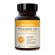 naturewise陽(yáng)光瓶維生素d3美國原裝活性維生素成人備孕婦軟膠囊vd3兒童補鈣 2000IU 成人/孕期/青少年 90粒*1瓶裝