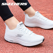 斯凱奇（Skechers）男鞋跑步鞋冬季輕盈回彈暢跑男子運動(dòng)鞋 乳白色OFWT 44.5 /11/290mm