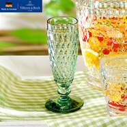 德國唯寶（Villeroy&Boch）【送禮佳選】進(jìn)口波士頓系列 高腳杯 紅酒杯 香檳杯 水晶玻璃杯 香檳杯 綠色 145ml