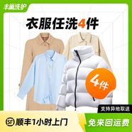 【换季推荐】洗衣洗鞋服务 洗羽绒服/毛呢大衣/外套/洗鞋任洗 顺丰免费取送 干洗/湿洗 高温消毒杀菌 衣服任洗4件 暂不预约（请备注手机号）