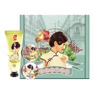 如玥老上海女人雪花膏80g保濕滋潤老牌潤膚護膚品面霜護手霜 【套裝】桂花+茉莉花80g+手霜