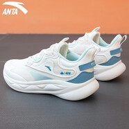 安踏女鞋運動(dòng)跑步鞋子女秋季新款時(shí)尚舒適緩震運動(dòng)鞋簡(jiǎn)約百搭休閑鞋 象牙白/冰粉藍【綿綿彈】 39