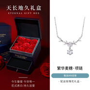銀千惠999純銀紫藤花項(xiàng)鏈女生2025新款吊墜輕奢情人節(jié)生日禮物送女朋友2 繁花若夢(mèng)項(xiàng)鏈+天長(zhǎng)地久禮盒 高級(jí)感女生禮物/高端玫瑰花禮盒送老婆/配證書(shū)