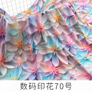 程寶寶人造棉布料新品布人造棉布料棉綢布料夏季連衣裙服裝綿綢面料2024 數(shù)碼印花70號(半米價)