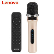聯(lián)想Lenovo/聯(lián)想k歌話筒直播麥克風UM18主播手持全民K歌麥克風手機聲卡麥克風 香檳金 圓耳機孔版本