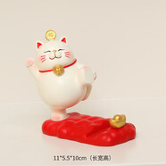 夜馳創(chuàng)意樹脂草莓熊手機(jī)架桌面可愛卡通擺件平板支架少女心手機(jī)架禮物 貓手機(jī)支架-腿腳