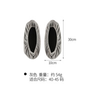 FaSoLa絨布鞋套室內(nèi)可洗反復(fù)使用微機(jī)學(xué)生機(jī)房家用防滑耐磨腳套 灰色/40-45碼 1雙