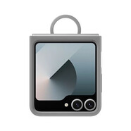 三星（SAMSUNG）Galaxy Z Flip6/Flip7FE/W25Flip 原裝手機殼 指環(huán)式硅膠保護殼  保護套 手機套 灰色