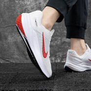 耐克（NIKE）男鞋運(yùn)動(dòng)鞋 新款慢跑鞋網(wǎng)面透氣休閑耐磨緩震低幫跑步鞋 DD0204-007/飛線科技/銀灰紅勾 41