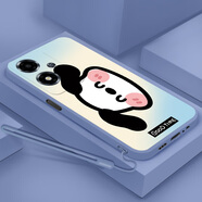 馳漢牌適用oppoa2m手機殼PJU1l0潮男女0ppoA2m歐美PJU110防摔卡通情侶保護套全包新款中國風(fēng)龍年軟殼 薰衣草灰-藍色可愛(ài)小狗+液態(tài)硅膠手繩 OPPO A2m