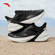 安踏（ANTA）毒刺2女鞋跑鞋女秋季新款軟底休閑跑步鞋運動(dòng)鞋子體測訓練鞋 【毒刺4】5520-6黑/象牙白 35.5