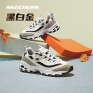 斯凱奇黑白金|男鞋秋季經(jīng)典熊貓鞋增高透氣時(shí)尚校園復(fù)古老爹鞋