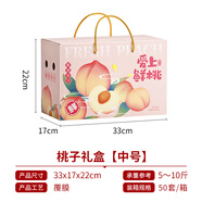 菲華端午禮盒空盒通用粽子包裝盒禮品盒糕點(diǎn)水果高檔紙箱零食盒定制RY 桃子禮盒中號(hào)