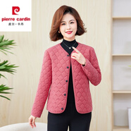 皮爾卡丹中年媽m媽德絨蠶絲棉內(nèi)膽保暖棉服2025冬季新款加厚抗寒小棉襖 312【德絨蠶絲棉內(nèi)膽棉衣】粉色 XL 建議90-110斤