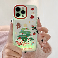彩媛櫻來電閃透明圣誕樹適用于iPhone15手機(jī)殼16pro Max防摔軟硅膠蘋果14個(gè)性全包13創(chuàng)意保護(hù)套12感11時(shí) 來電閃-透明圣誕樹可變5個(gè) iPhone16