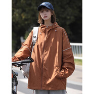 Foss Phil冰絲防曬衣外套男女2025新款秋季輕薄透氣舒適防曬服寬松上衣男裝 MYY-23-7701焦糖色 XL