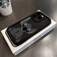 天眼黑色史迪仔適用蘋(píng)果15/14plus防摔iPhone13/12Promax簡(jiǎn)約軟殼 天眼階梯殼-黑色-YC1123史迪仔 蘋(píng)果7G/8G/SE2