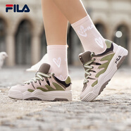 FILA 斐樂官方女鞋ROSETTA摩登板鞋春新款斑斕鞋運(yùn)動(dòng)鞋休閑鞋 山灰色/煙玫瑰粉-MR 36