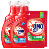 奧妙（OMO）洗衣液天然酵素深層潔凈衣物污漬機(jī)洗手洗溫和親膚衣服清潔劑留香 深層潔凈1kg*2瓶+480g