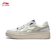 李寧（LI-NING）天跡男鞋夏季透氣減震回彈經(jīng)典休閑鞋AGCU095 南極灰/米白色-4 39