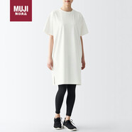 無(wú)印良品（MUJI） UPF50+ 吸汗速乾 短袖連衣裙 BIH01A3S 米白色 M 