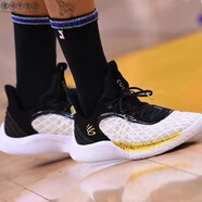 純原庫里9代籃球鞋NBA全明星Curry9戰靴減震耐磨實(shí)戰男低幫運動(dòng)鞋 庫里9-白黑金 42 送庫里籃球襪