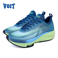 沃特透氣跑步鞋緩震回彈黑科技氣墊超輕運動(dòng)鞋青少年體考訓練跑鞋 墨綠色（建議腳寬腳肥拍大一碼） 41