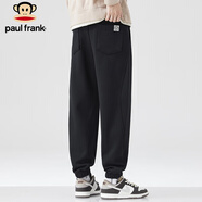 大嘴猴（paul frank）褲子男士夏季束腳休閑褲男運(yùn)動(dòng)衛(wèi)褲男寬松男褲 黑色 31